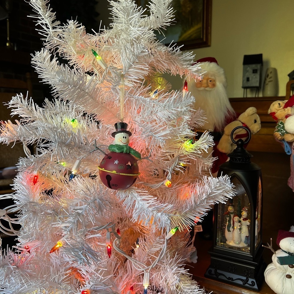 ❤️ Vintage Snowman Bell Christmas Ornament